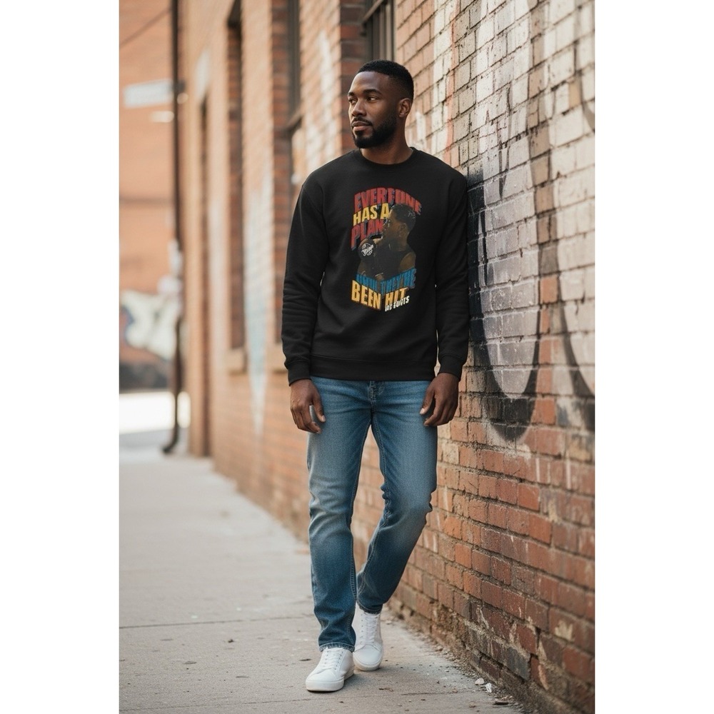 Mitchell & Ness Joe Louis Hardwood Classics Pistons Long Sleeve Shirt